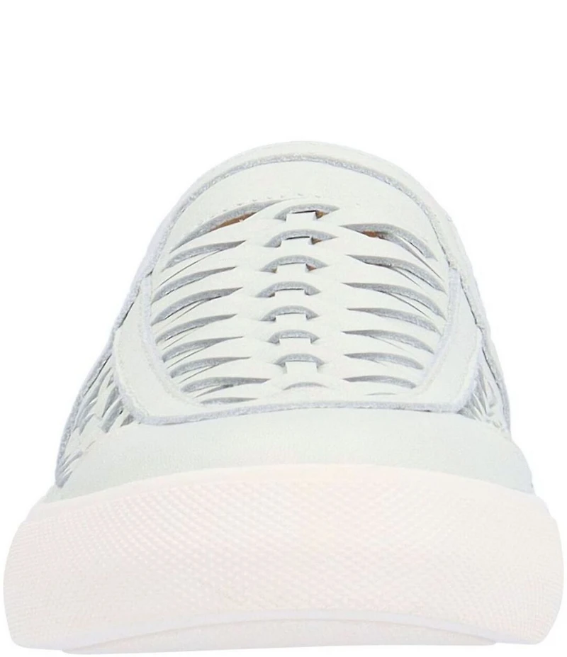 L'Amour Des Pieds Karsha Woven Leather Slip On Sneakers