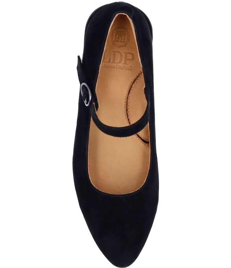 L'Amour Des Pieds Katriel Suede Mary Jane Pumps