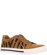 L'amour Des Pieds Keaton Suede and Mesh Lace Up Sneakers
