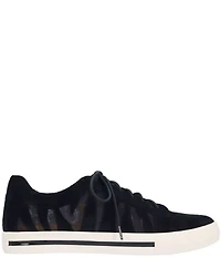 L'amour Des Pieds Keaton Suede and Mesh Lace Up Sneakers