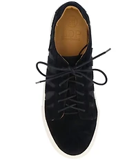 L'amour Des Pieds Keaton Suede and Mesh Lace Up Sneakers