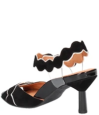 L'Amour Des Pieds Lavantia Suede Ankle Strap Dress Sandals