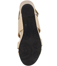 L'Amour Des Pieds Marise Leather Slingback Block Heel Sandals