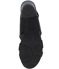 L'Amour Des Pieds Marise Leather Slingback Block Heel Sandals