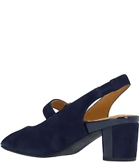 L'Amour Des Pieds Merryn Suede Mary Jane Slingback Pumps