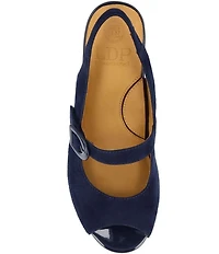 L'Amour Des Pieds Merryn Suede Mary Jane Slingback Pumps