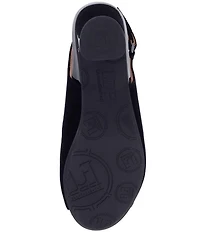 L'Amour Des Pieds Murali Suede Peep Toe Slingback Pumps