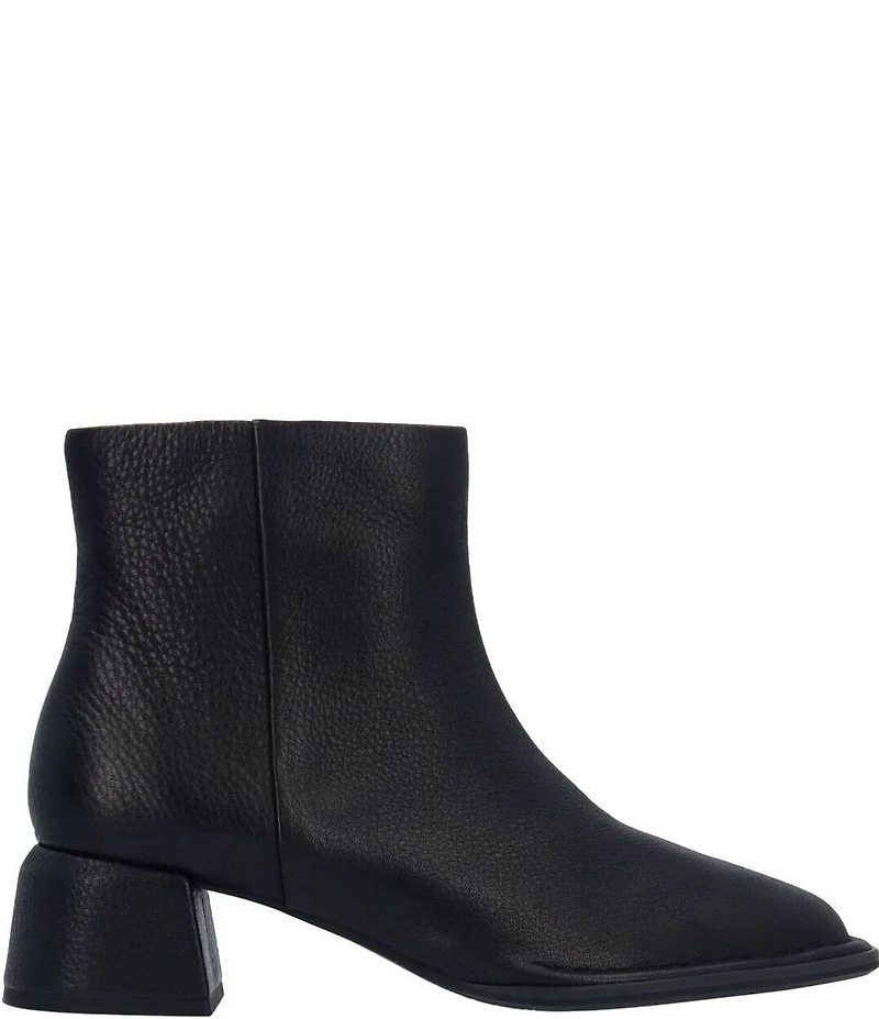 L'Amour Des Pieds Nuvora Leather Square Toe Booties