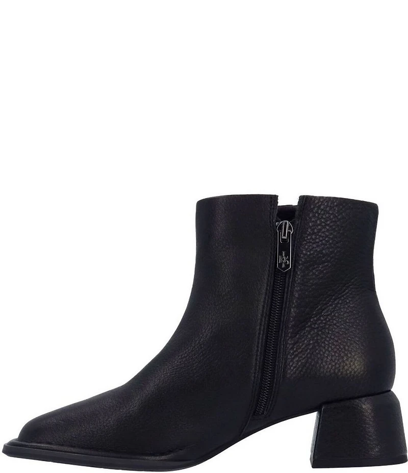 L'Amour Des Pieds Nuvora Leather Square Toe Booties