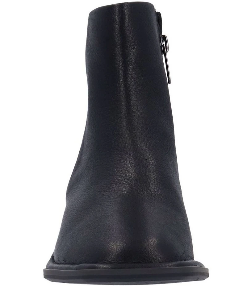 L'Amour Des Pieds Nuvora Leather Square Toe Booties