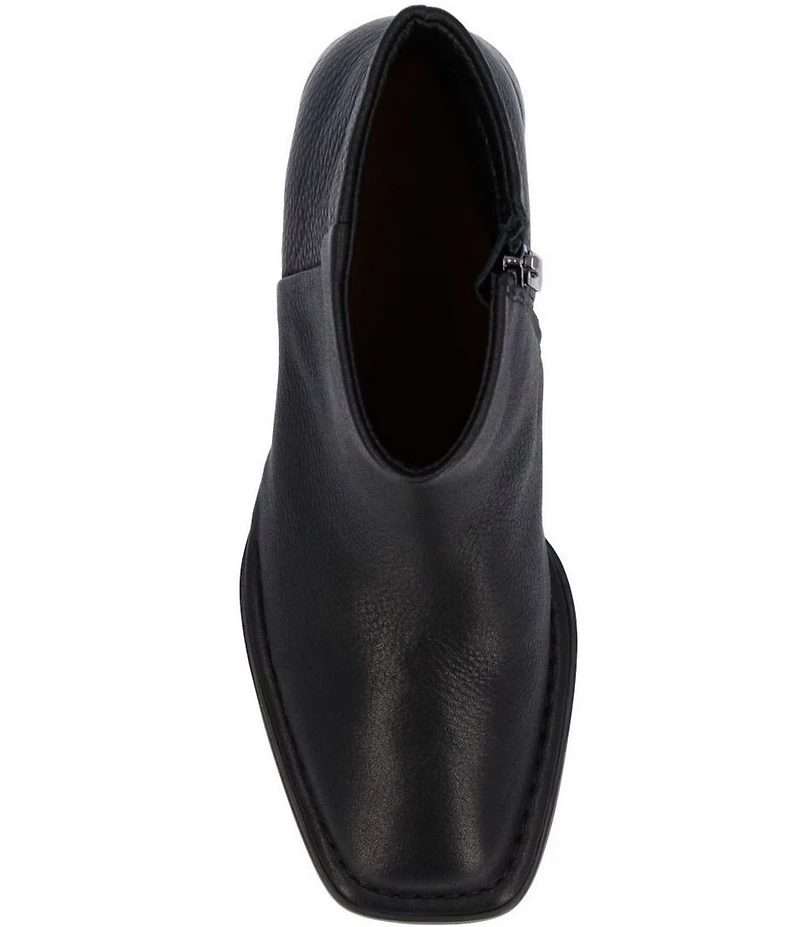 L'Amour Des Pieds Nuvora Leather Square Toe Booties