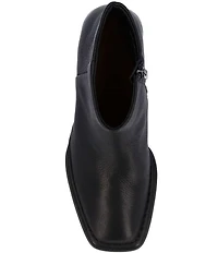 L'Amour Des Pieds Nuvora Leather Square Toe Booties