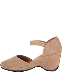 L'Amour Des Pieds Orva Suede Ankle Strap Pumps