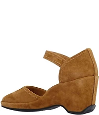 L'Amour Des Pieds Orva Suede Ankle Strap Pumps