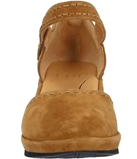 L'Amour Des Pieds Orva Suede Ankle Strap Pumps