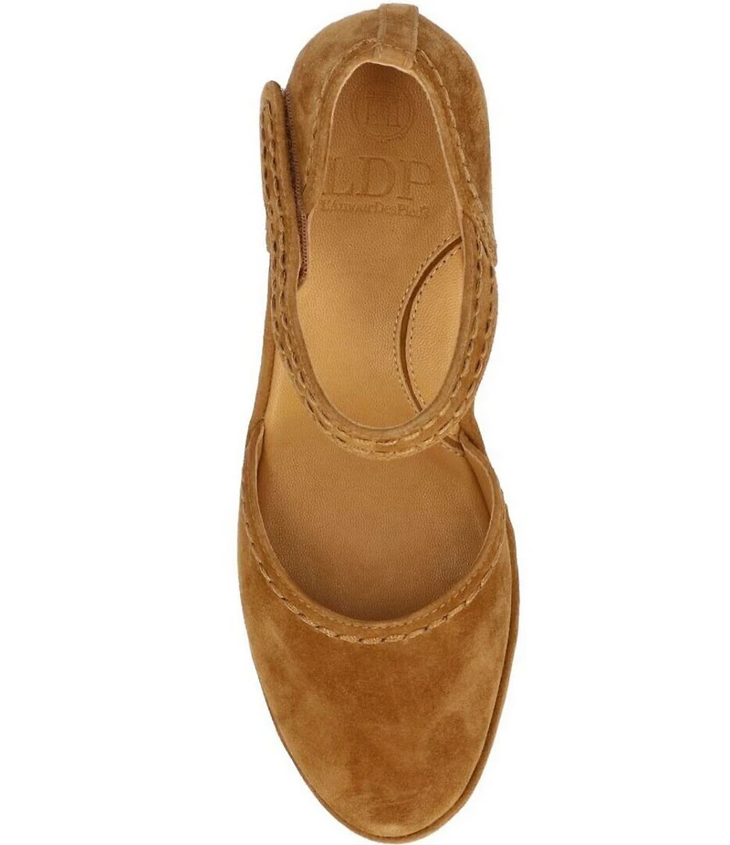 L'Amour Des Pieds Orva Suede Ankle Strap Pumps