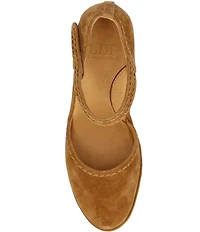 L'Amour Des Pieds Orva Suede Ankle Strap Pumps