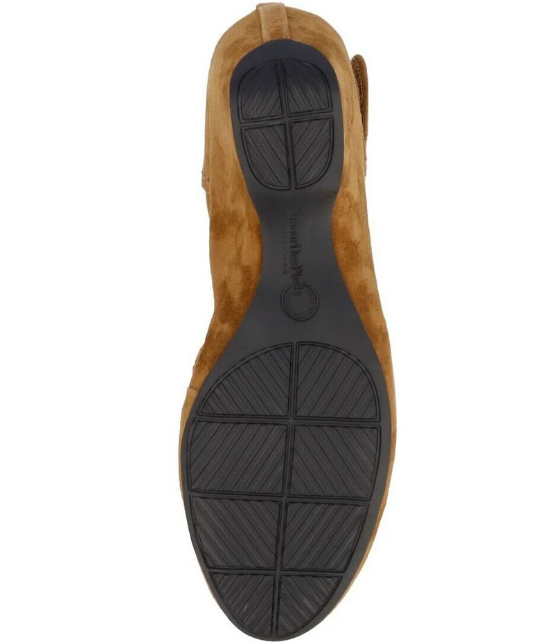 L'Amour Des Pieds Orva Suede Ankle Strap Pumps