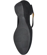 L'Amour Des Pieds Orva Suede Ankle Strap Pumps