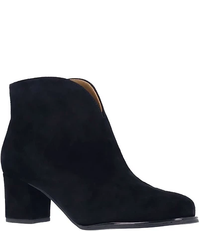 L'Amour Des Pieds Phinn Suede Ankle Booties