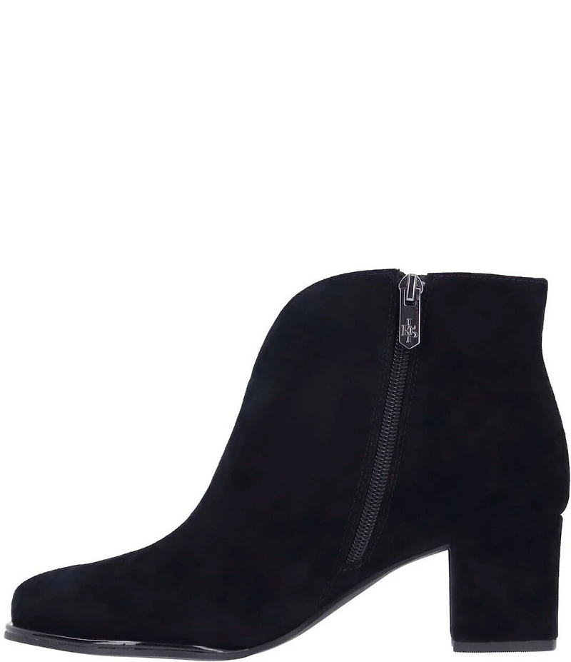 L'Amour Des Pieds Phinn Suede Ankle Booties