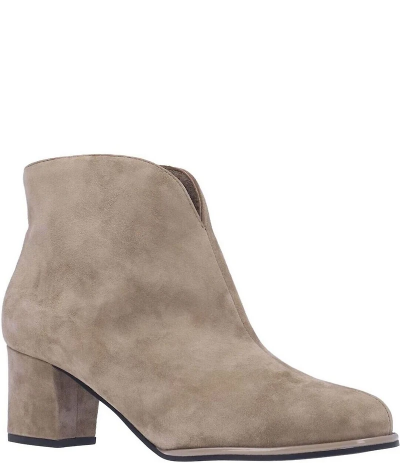L'Amour Des Pieds Phinn Suede Ankle Booties