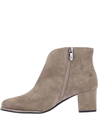 L'Amour Des Pieds Phinn Suede Ankle Booties