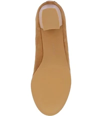 L'Amour Des Pieds Picarus Stretch Suede Block Heel Booties