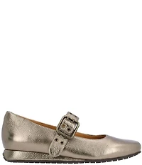 L'Amour Des Pieds Tanzy Metallic Leather Mary Jane Mini Wedge Pumps