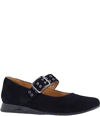 L'Amour Des Pieds Tanzy Suede Mary Jane Mini Wedge Pumps