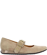 L'Amour Des Pieds Tanzy Suede Mary Jane Mini Wedge Pumps