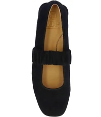 L'Amour Des Pieds Tavian Suede Mary Jane Flats