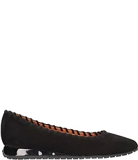 L'Amour Des Pieds Tiffanie Suede Mini Wedge Ballerina Flats
