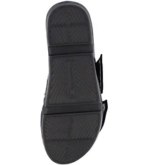 L'Amour Des Pieds Voleta Suede Knotted Embroidery Slide Sandals