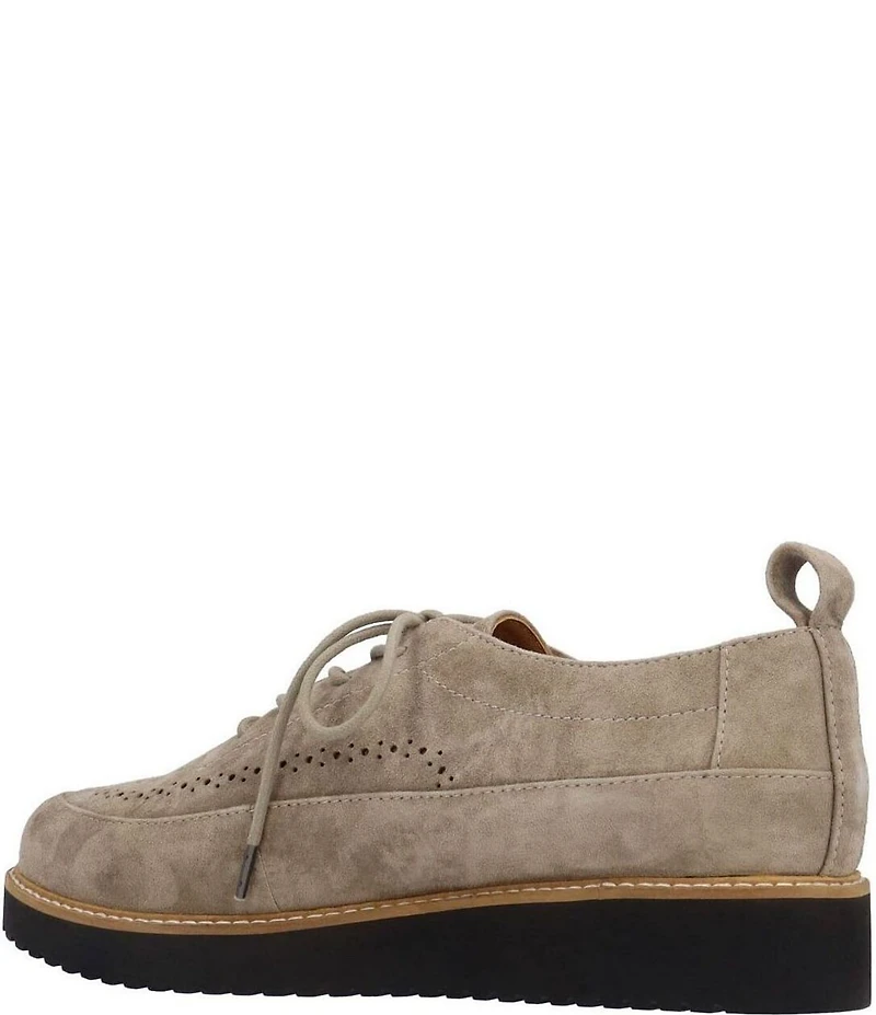 L'Amour Des Pieds Xindra Suede Brogue Detail Oxfords