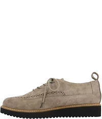 L'Amour Des Pieds Xindra Suede Brogue Detail Oxfords