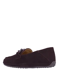 L'Amour Des Pieds Yozey Suede Chain Ornament Platform Driver Loafers