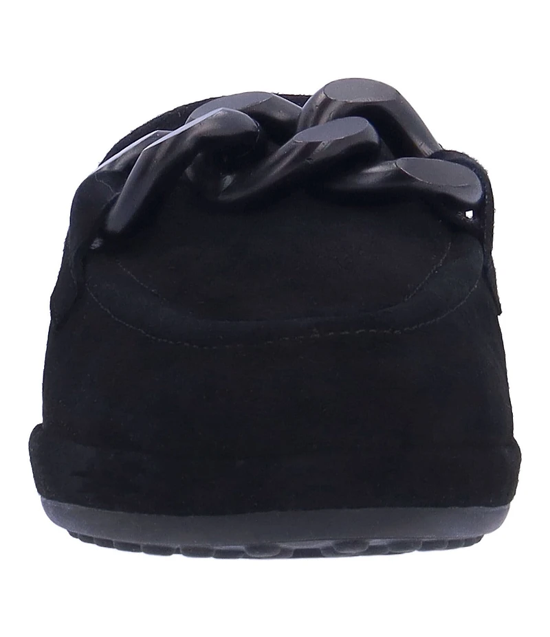 L'Amour Des Pieds Yozey Suede Chain Ornament Platform Driver Loafers