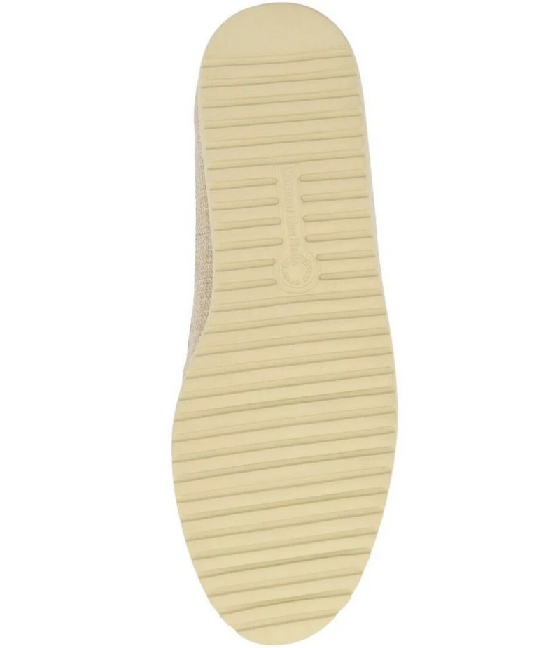 L'Amour Des Pieds Zalika Linen and Mesh Platform Wedge Mary Jane Pumps