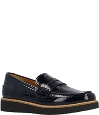 L'Amour Des Pieds Zyra Crinkle Patent Penny Loafers