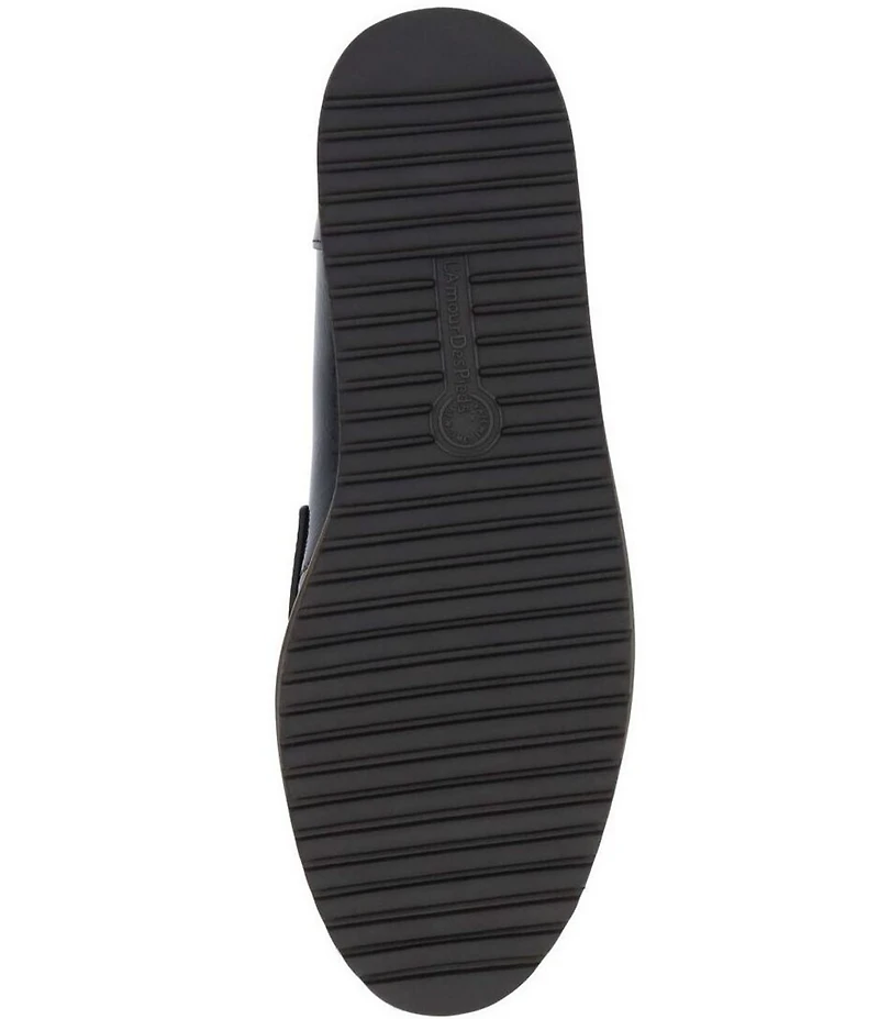L'Amour Des Pieds Zyra Crinkle Patent Penny Loafers