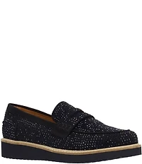 L'Amour Des Pieds Zyra Rhinestone Penny Loafers
