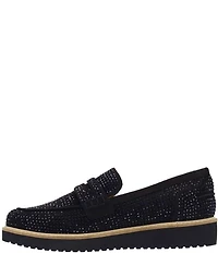 L'Amour Des Pieds Zyra Rhinestone Penny Loafers