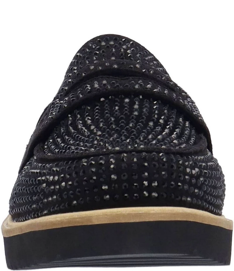 L'Amour Des Pieds Zyra Rhinestone Penny Loafers