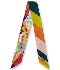 LANCEL Motif Parasol Silk Twill Headband