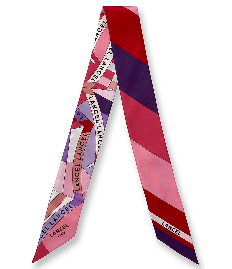 LANCEL Motif Parasol Silk Twill Headband