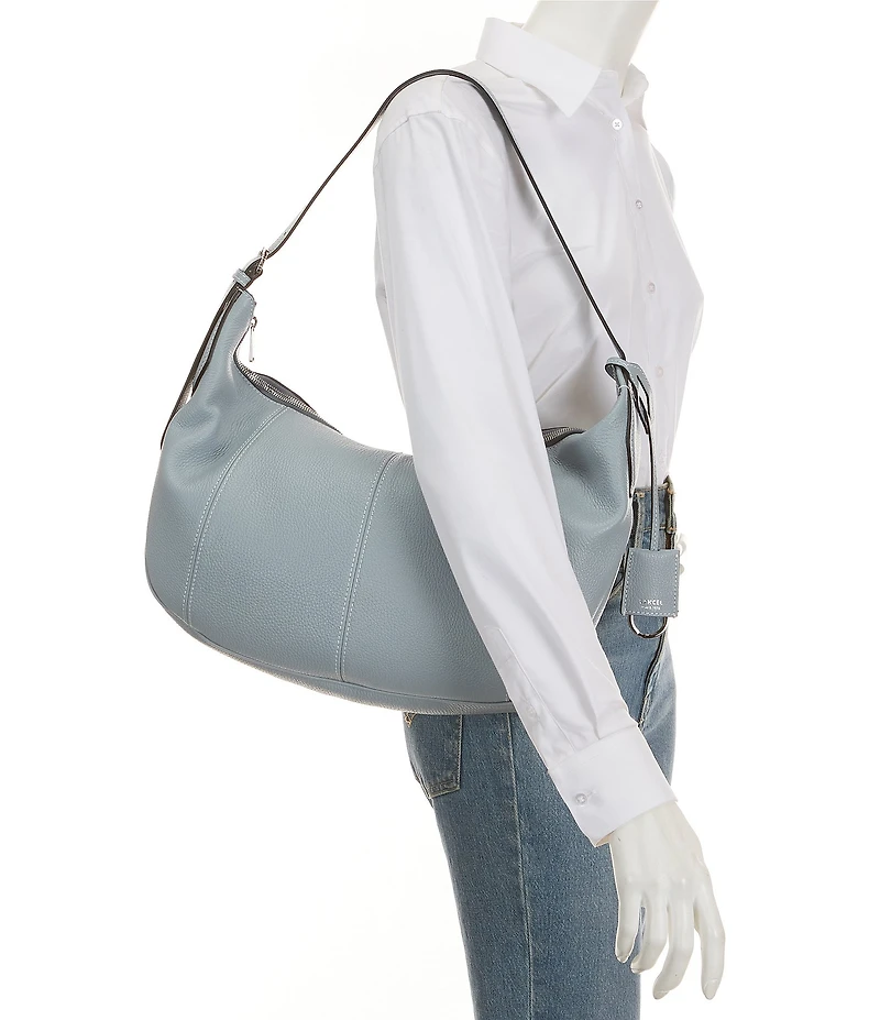 LANCEL Victoire De Lancel Large Zip Hobo Bag