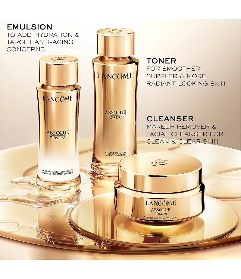 Lancome Absolue Rose 80 Cleansing Balm To Foam