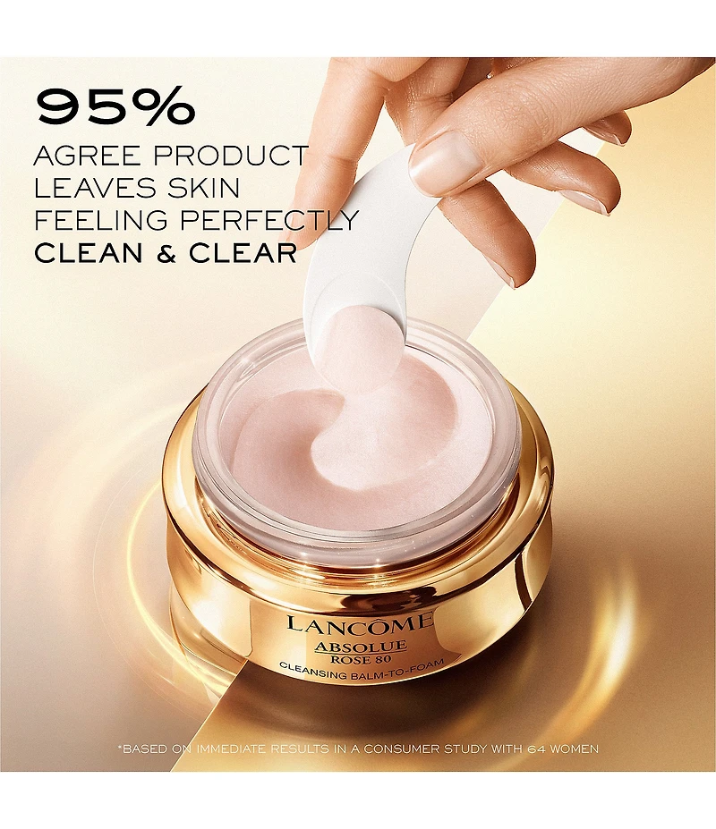 Lancome Absolue Rose 80 Cleansing Balm To Foam