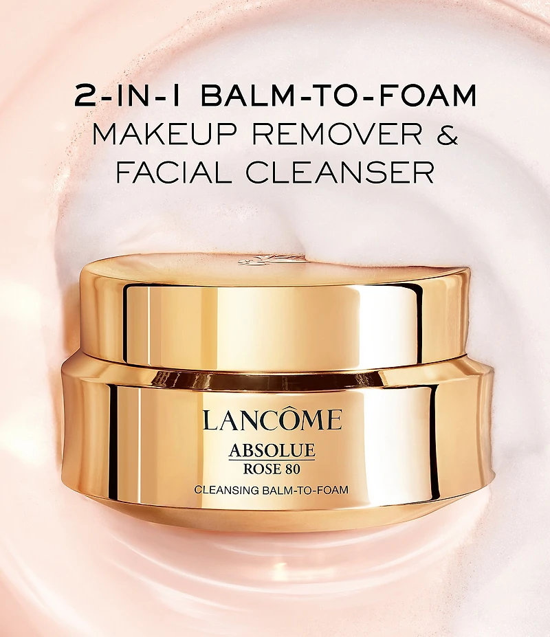 Lancome Absolue Rose 80 Cleansing Balm To Foam